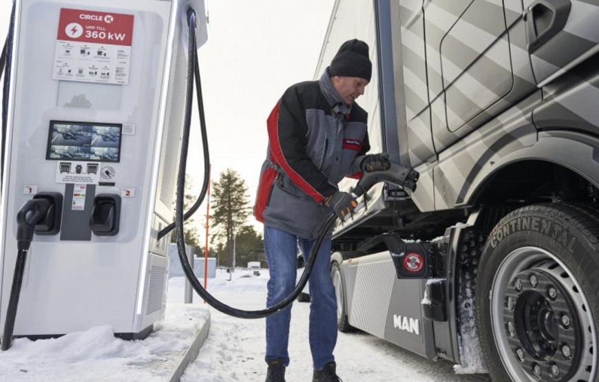 EISIGE TESTS: MAN ETRUCK MEISTERT POLAREN WINTER